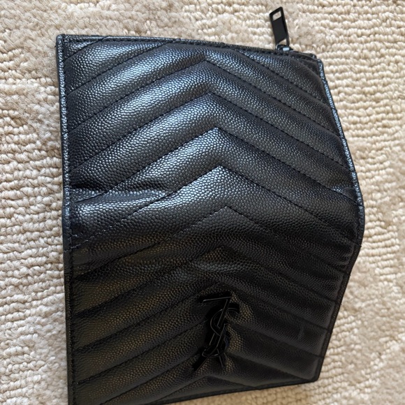 Saint Laurent Black Bi-Fold Wallet